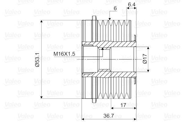 Valeo 588065 Generatorfreilauf