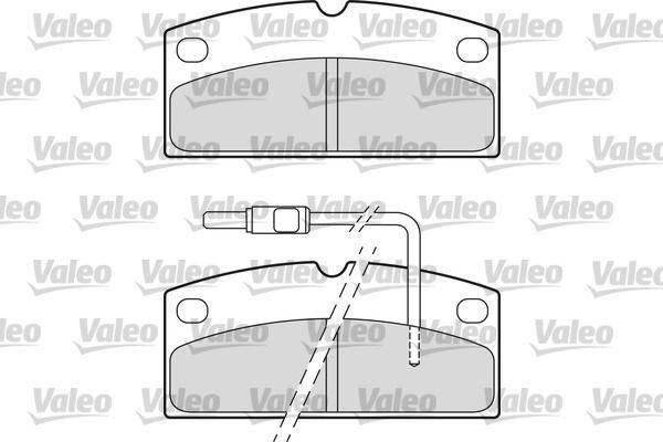 Valeo 601665 Bremsbelagsatz, Scheibenbremse