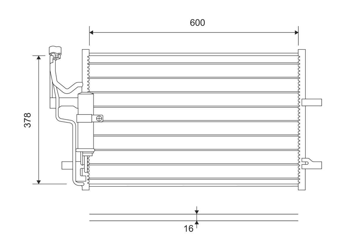 Valeo 814265 Kondensator, Klimaanlage