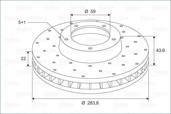 Valeo 886265 Bremsscheibe