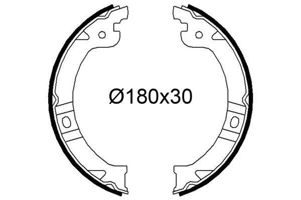 Valeo 564266 Bremsbackensatz