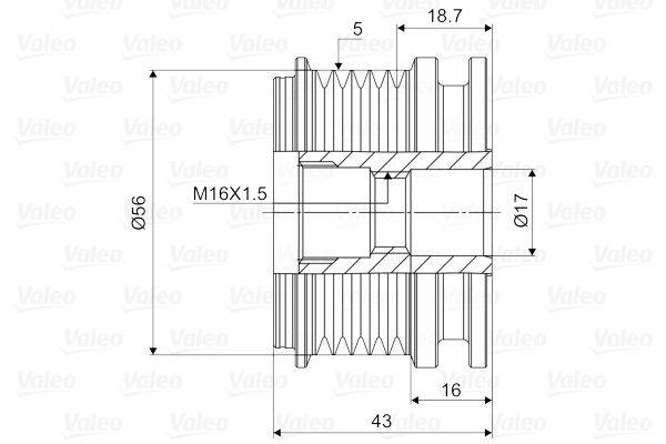 Valeo 588066 Generatorfreilauf