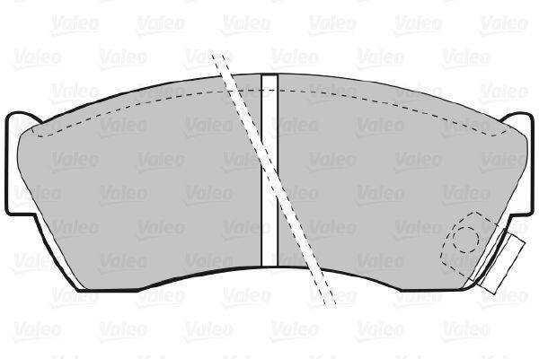 Valeo 598666 Bremsbelagsatz, Scheibenbremse