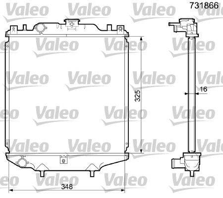 Valeo 731866 Kühler, Motorkühlung