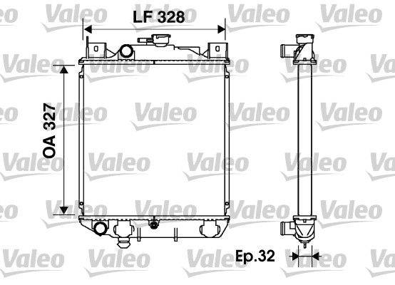 Valeo 734166 Kühler, Motorkühlung