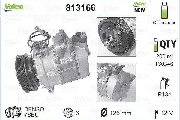 Valeo 813166 Kompressor, Klimaanlage