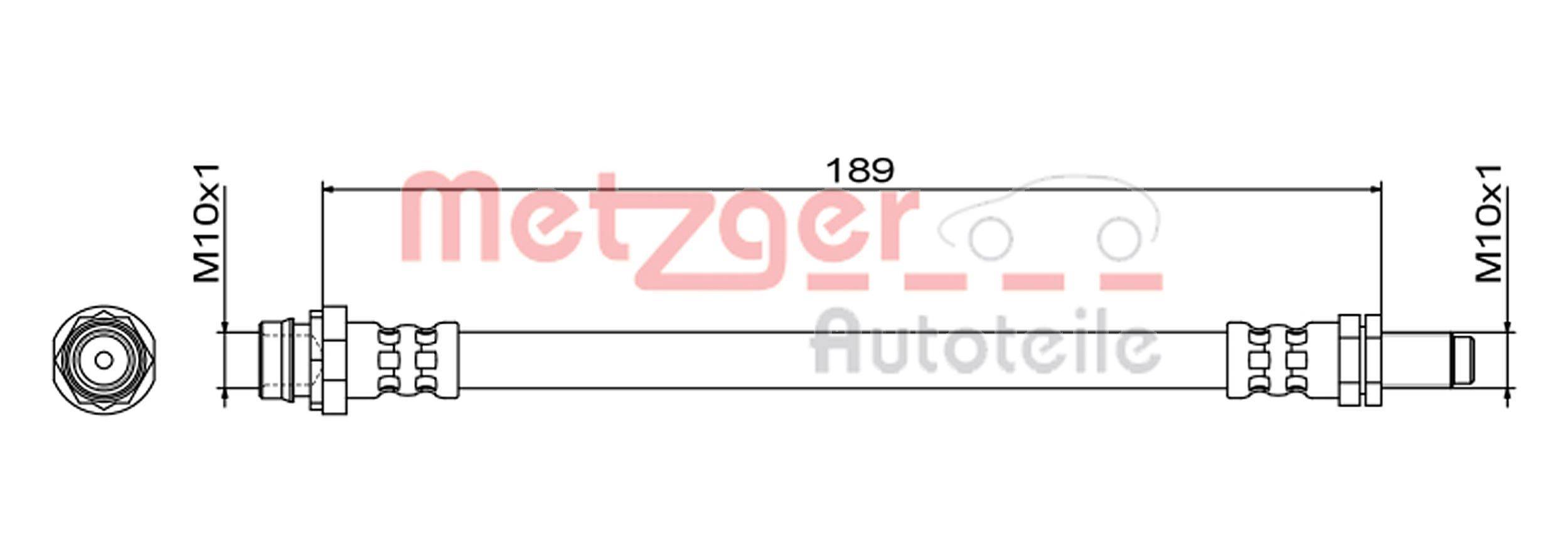 Metzger 4111467 Bremsschlauch
