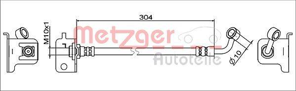 Metzger 4111567 Bremsschlauch