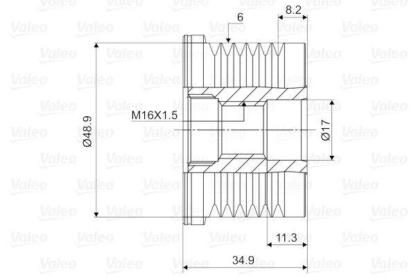 Valeo 588067 Generatorfreilauf