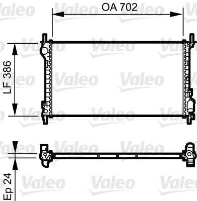 Valeo 735167 Kühler, Motorkühlung