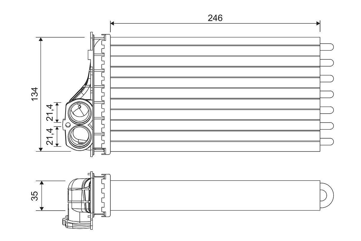 Valeo 811567 Wärmetauscher, Innenraumheizung