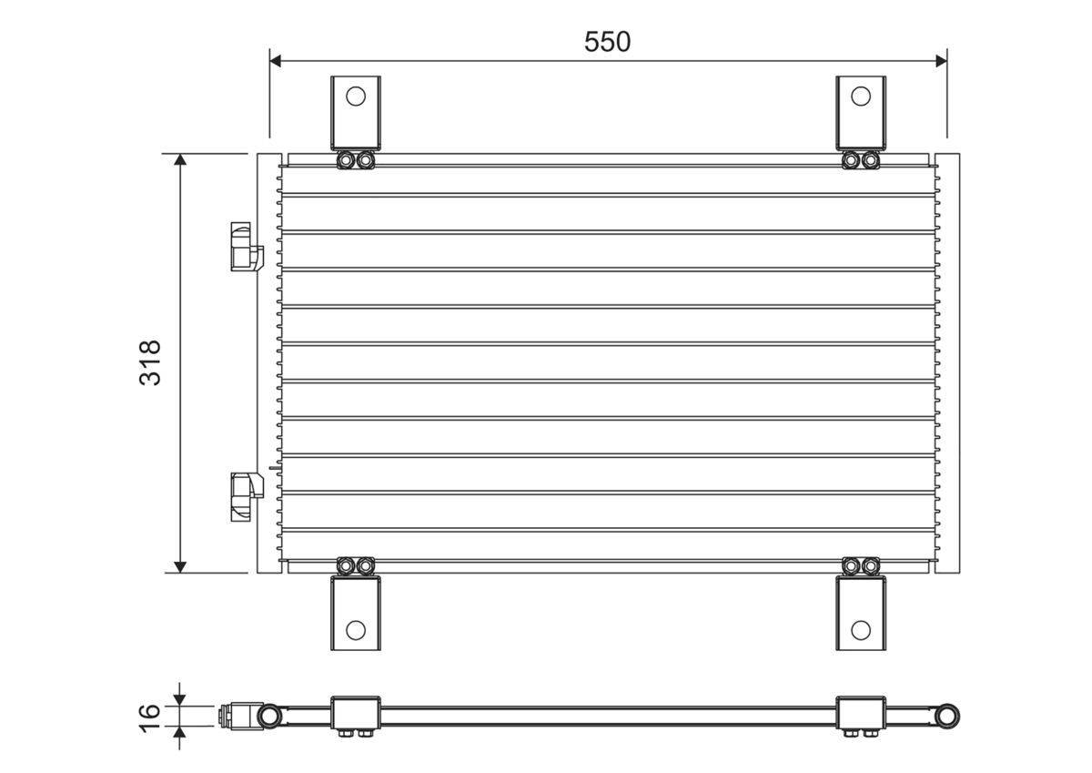 Valeo 818018 Kondensator, Klimaanlage