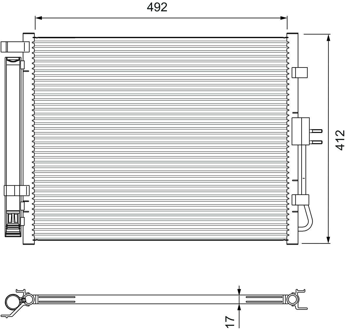 Valeo 814402 Kondensator, Klimaanlage