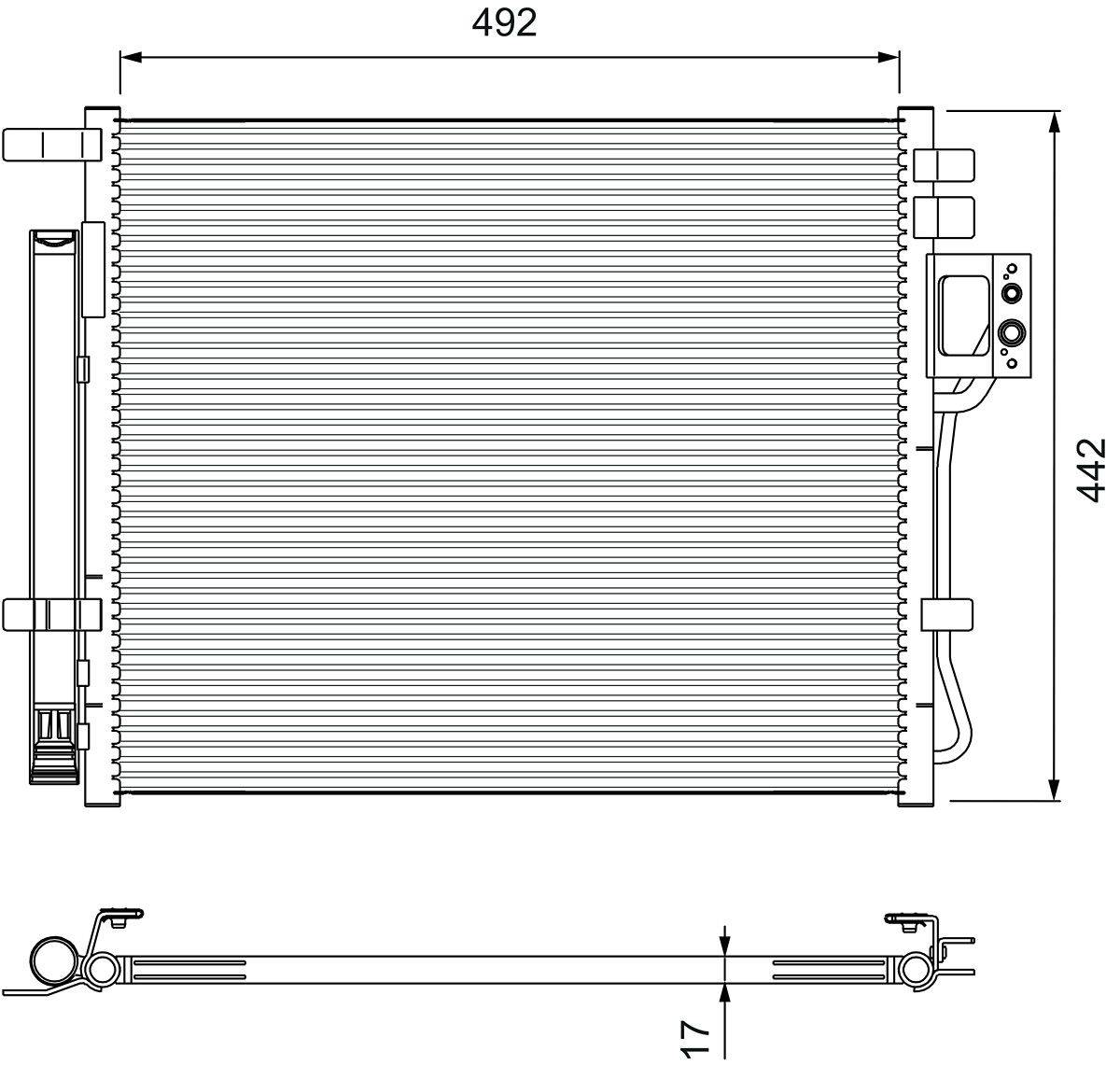 Valeo 814404 Kondensator, Klimaanlage