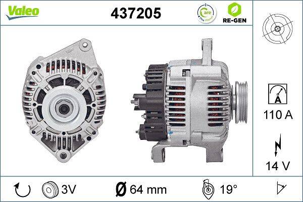 Valeo 437205 Generator