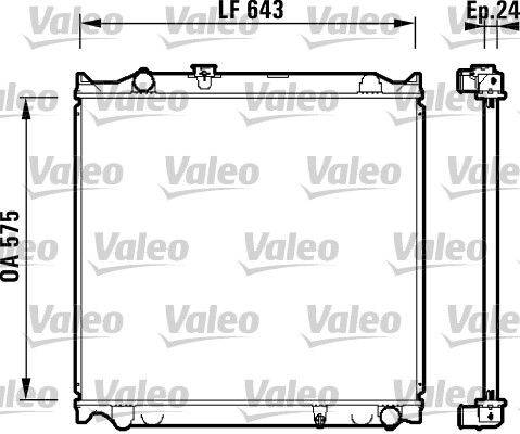Valeo 734205 Kühler, Motorkühlung