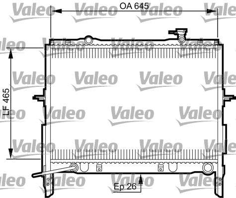 Valeo 735505 Kühler, Motorkühlung