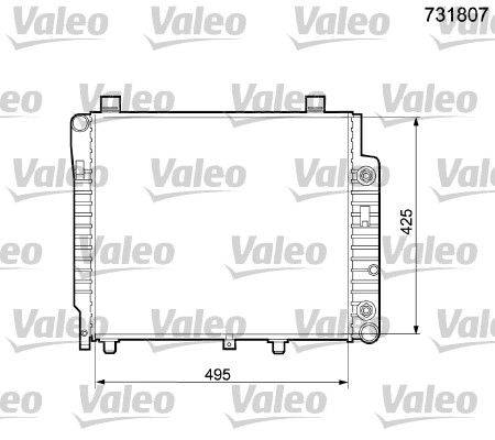 Valeo 731807 Kühler, Motorkühlung