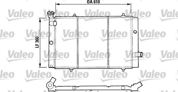 Valeo 730015 Kühler, Motorkühlung