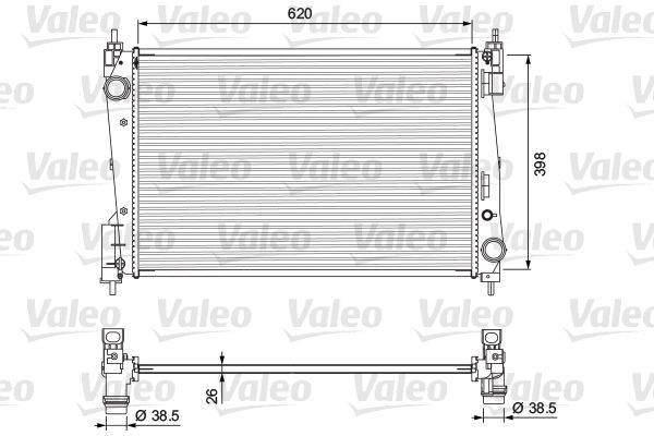 Valeo 701717 Kühler, Motorkühlung