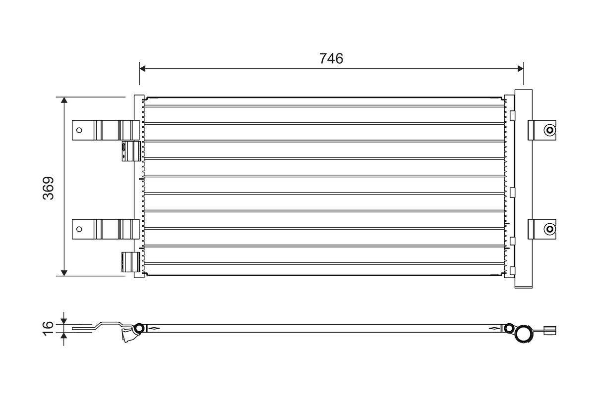 Valeo 822728 Kondensator, Klimaanlage