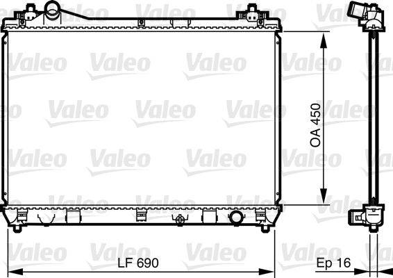 Valeo 735433 Kühler, Motorkühlung