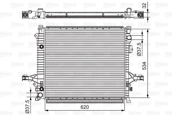 Valeo 701539 Kühler, Motorkühlung