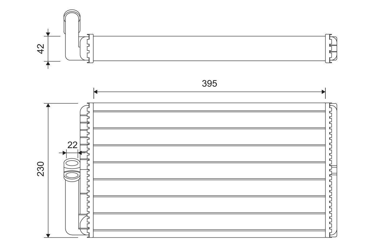 Valeo 811645 Wärmetauscher, Innenraumheizung