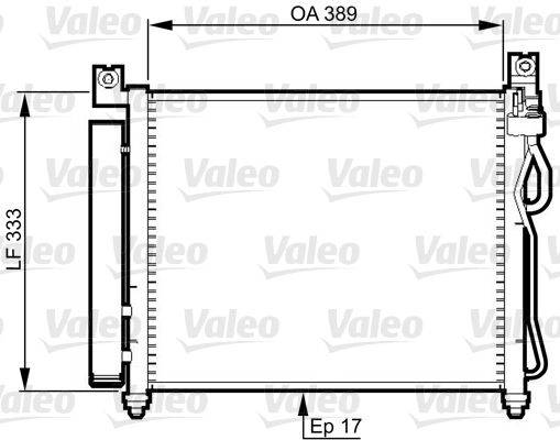 Valeo 814346 Kondensator, Klimaanlage