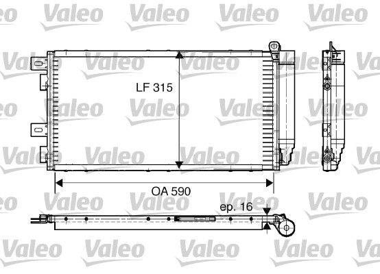 Valeo 817547 Kondensator, Klimaanlage