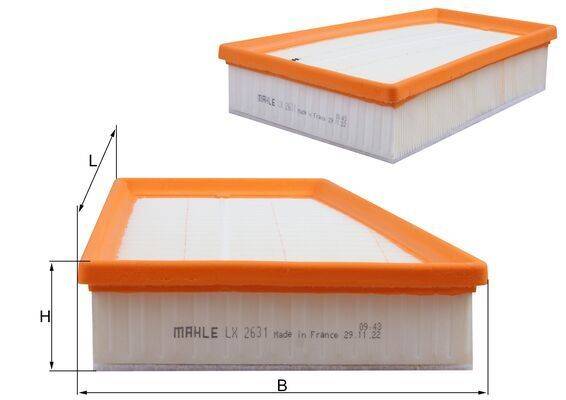 Mahle LX2631 Luftfilter