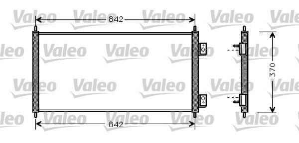 Valeo 818050 Kondensator, Klimaanlage