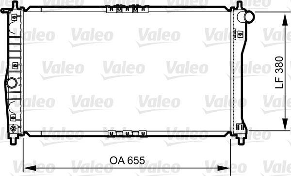 Valeo 734252 Kühler, Motorkühlung