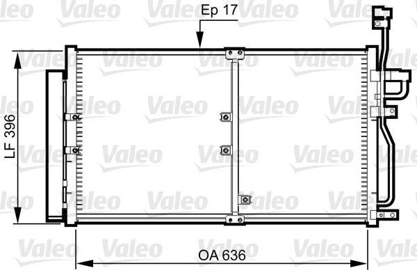 Valeo 814359 Kondensator, Klimaanlage