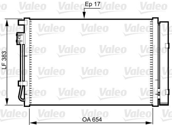 Valeo 814362 Kondensator, Klimaanlage