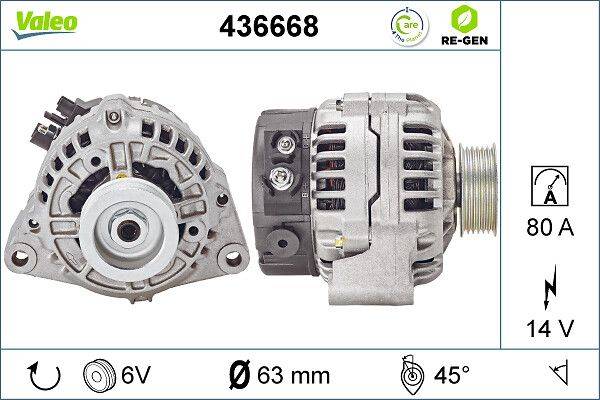 Valeo 436668 Generator