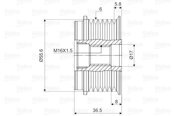 Valeo 588068 Generatorfreilauf