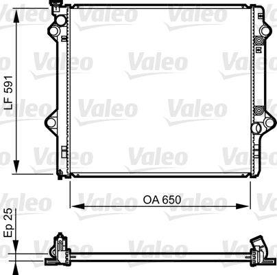 Valeo 735568 Kühler, Motorkühlung