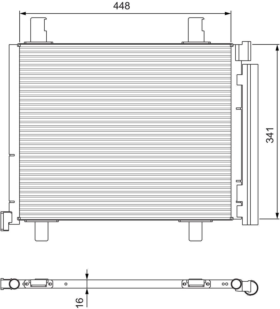 Valeo 814168 Kondensator, Klimaanlage