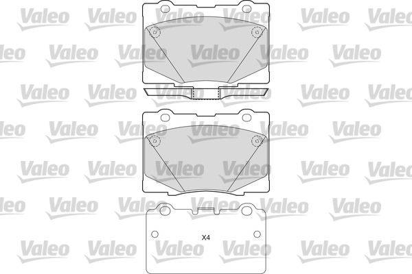 Valeo 601669 Bremsbelagsatz, Scheibenbremse