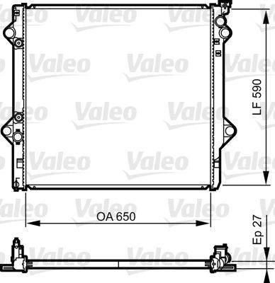 Valeo 735569 Kühler, Motorkühlung