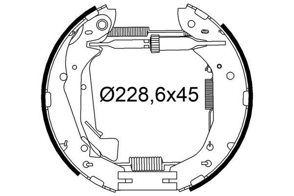 Valeo 554970 Bremsbackensatz