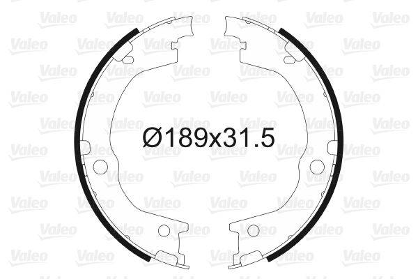 Valeo 564170 Bremsbackensatz, Feststellbremse