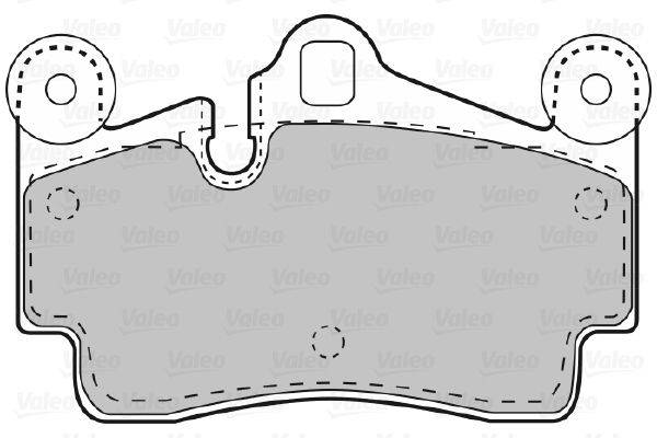 Valeo 598770 Bremsbelagsatz, Scheibenbremse