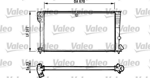 Valeo 731570 Kühler, Motorkühlung