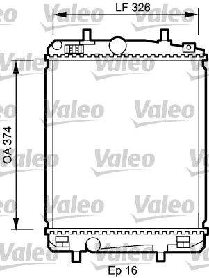 Valeo 735070 Kühler, Motorkühlung