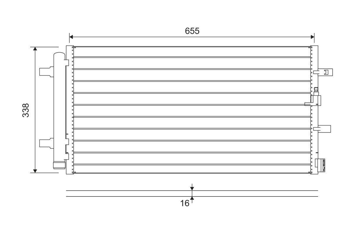 Valeo 814370 Kondensator, Klimaanlage