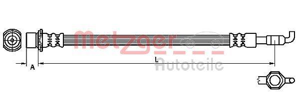 Metzger 4110971 Bremsschlauch