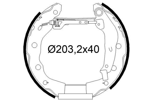 Valeo 554971 Bremsbackensatz