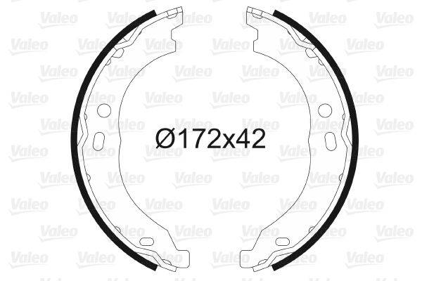 Valeo 564171 Bremsbackensatz, Feststellbremse